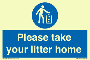 Please take your litter home